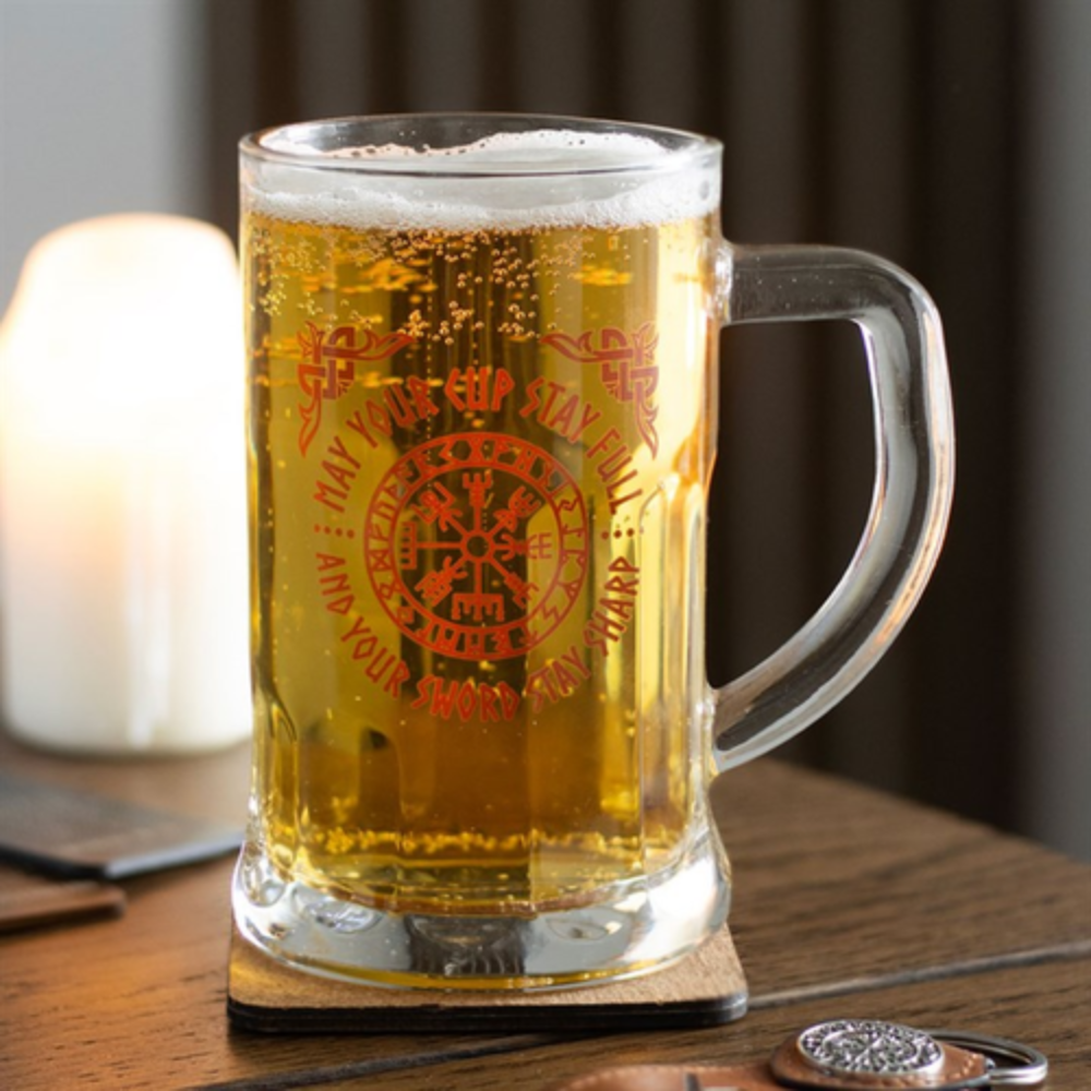 Compass of the North – Vegvísir Beer Tankard