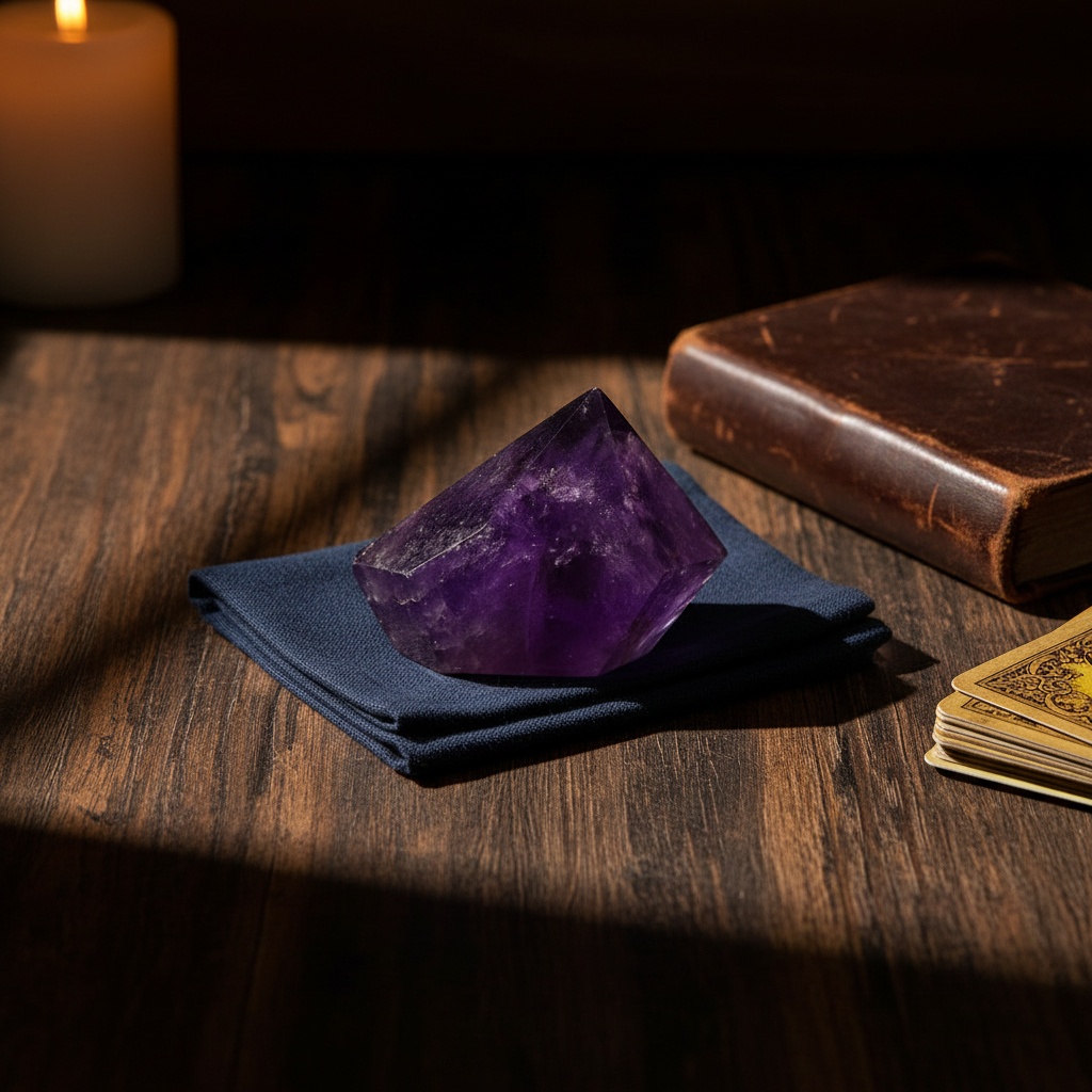 Natural Amethyst Crystal Point
