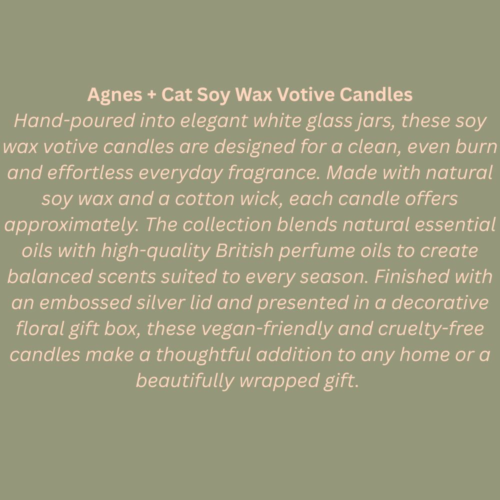 Agnes + Cat Soy Wax Votive Candles