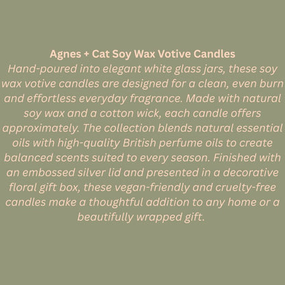 Agnes + Cat Soy Wax Votive Candles