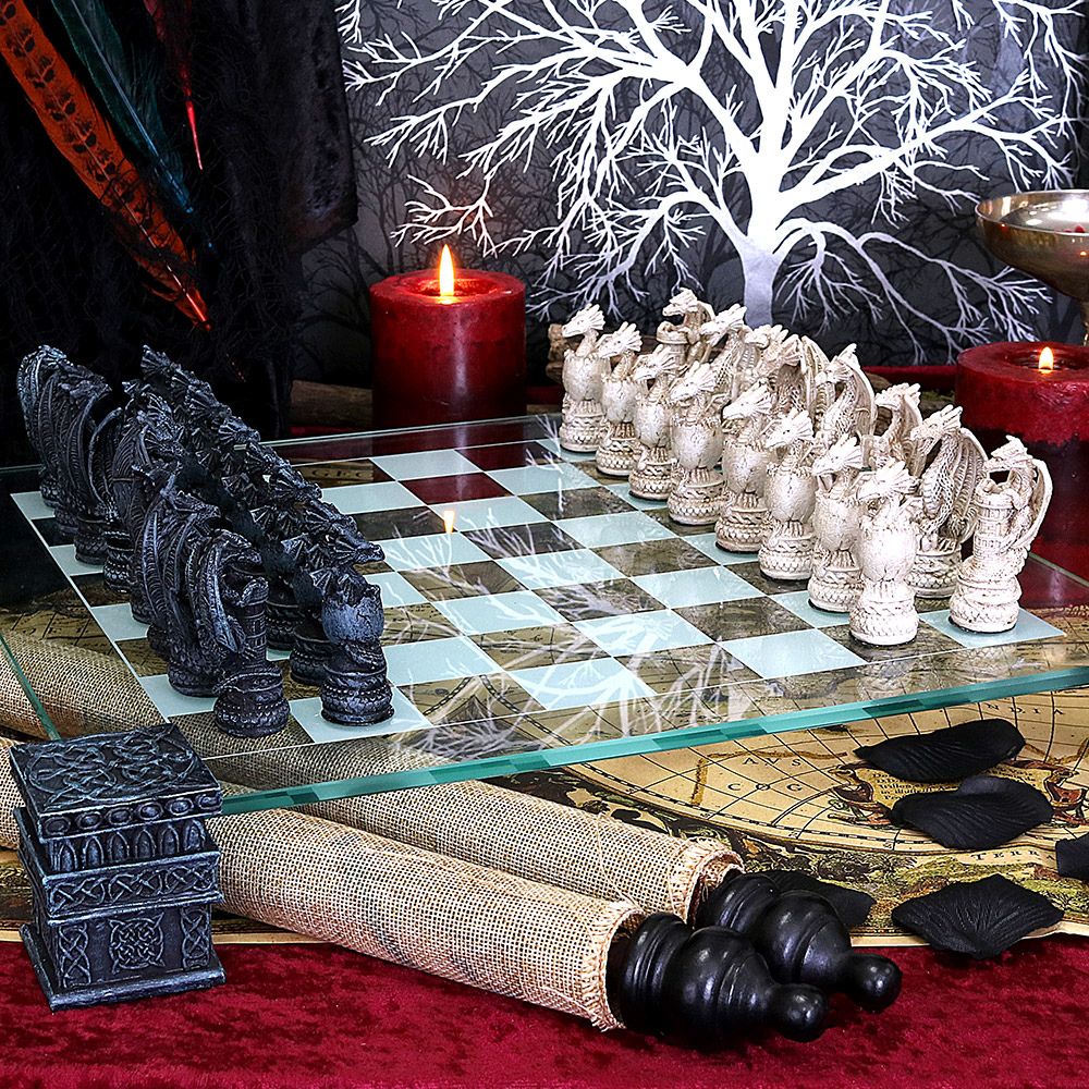 Fantasy Dragon Chess Set