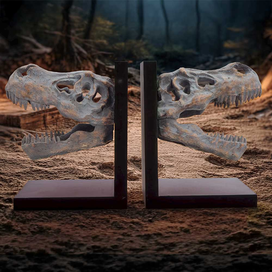 Tyrannosaurus Rex Skull Bookends