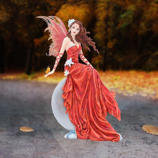 Crimson lily Fairy Figurine