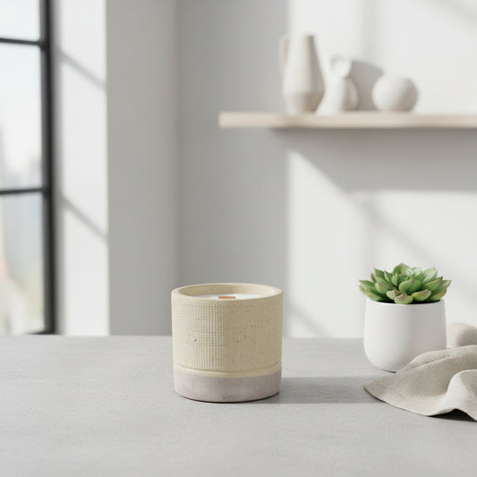 Minimalist Urban Concrete Soy Wax Candle