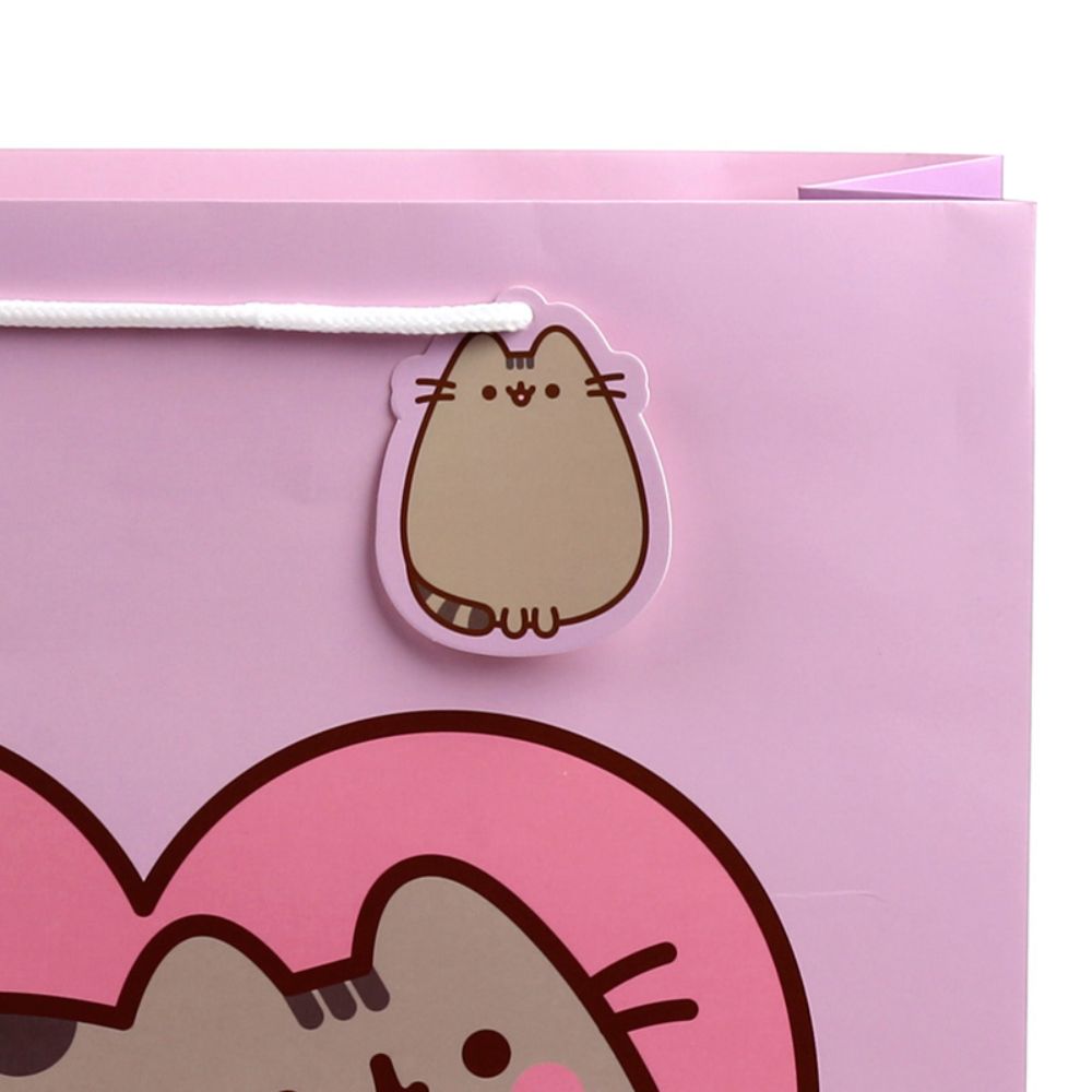 Gift Bag - Pusheen the Cat heart