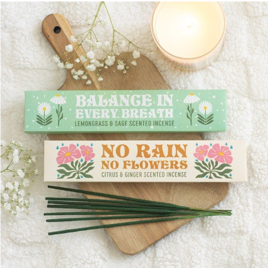 No Rain, No Flowers Incense Stick gift Pack