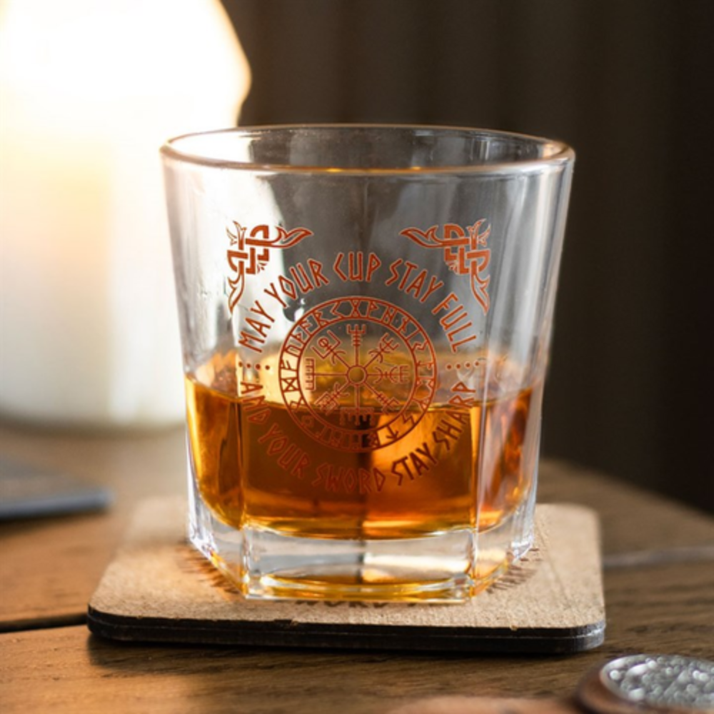 Compass of the North – Vegvísir Lowball Glass