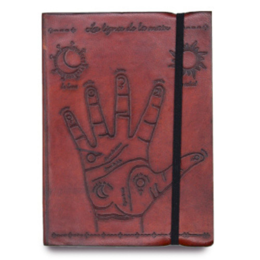Small Notebook with strap - Palmistry design