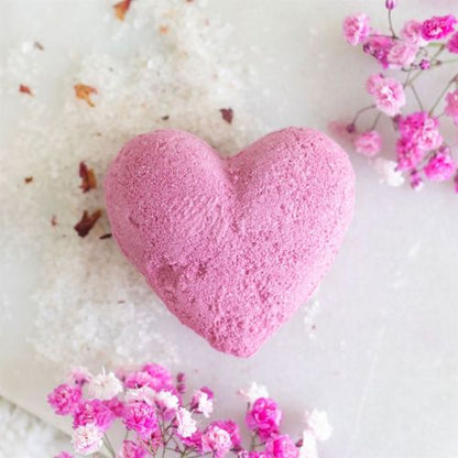 Heart-Shaped Cherry Bath Bomb