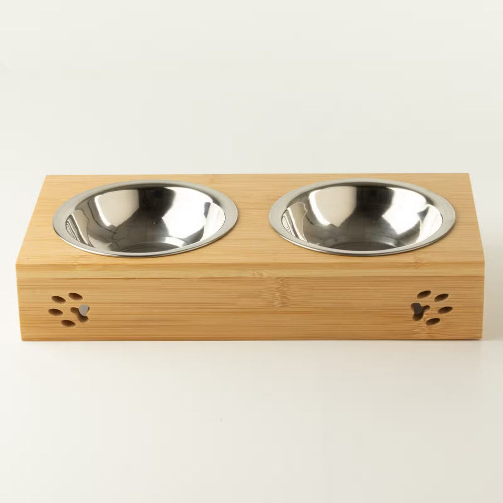 PAW Double Stainless Steel Pet Bowls