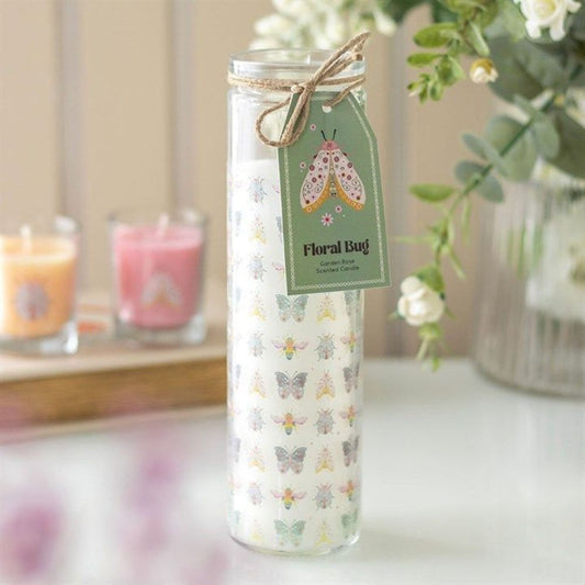 Floral Bug Garden Tube Candle