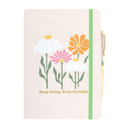 A5 Notebook with Rose Quartz Pen