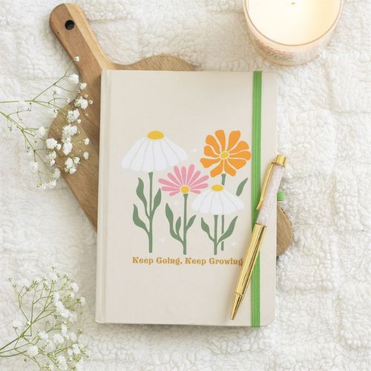 A5 Notebook with Rose Quartz Pen