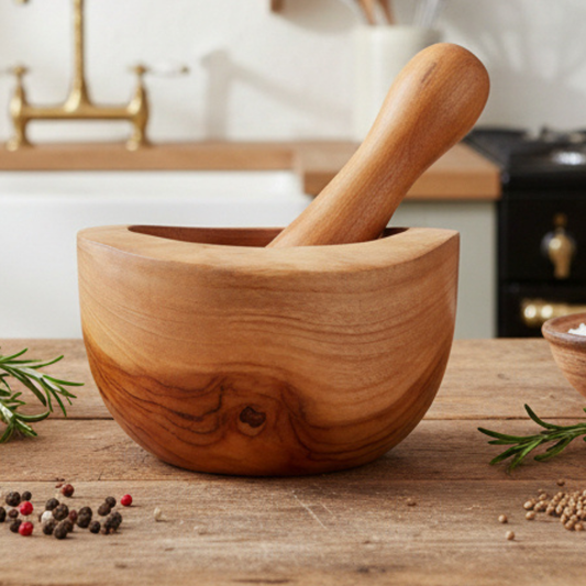 Teak Pestle & Mortar Large