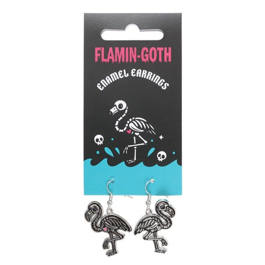 Flamin-goth Enamel Dangle Earrings