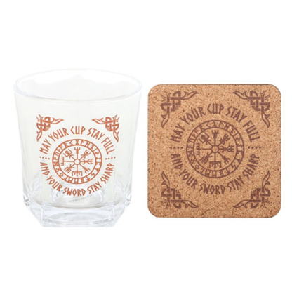 Compass of the North – Vegvísir Lowball Glass
