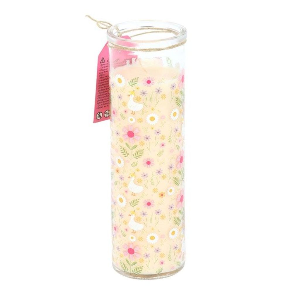Daisy & Duck Print Vanilla Tube Candle