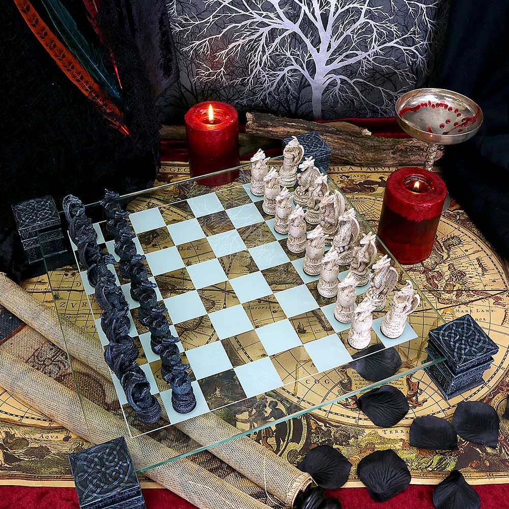 Fantasy Dragon Chess Set