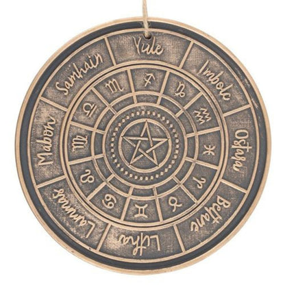 Wheel of the Year Terracotta Plaque