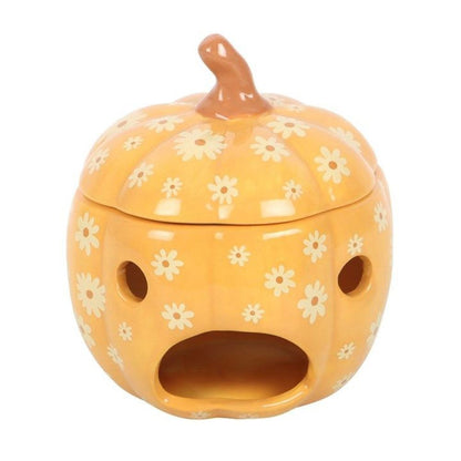Floral Pumpkin Oil Burner
