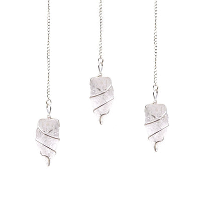 Raw Gemstone Pendulum