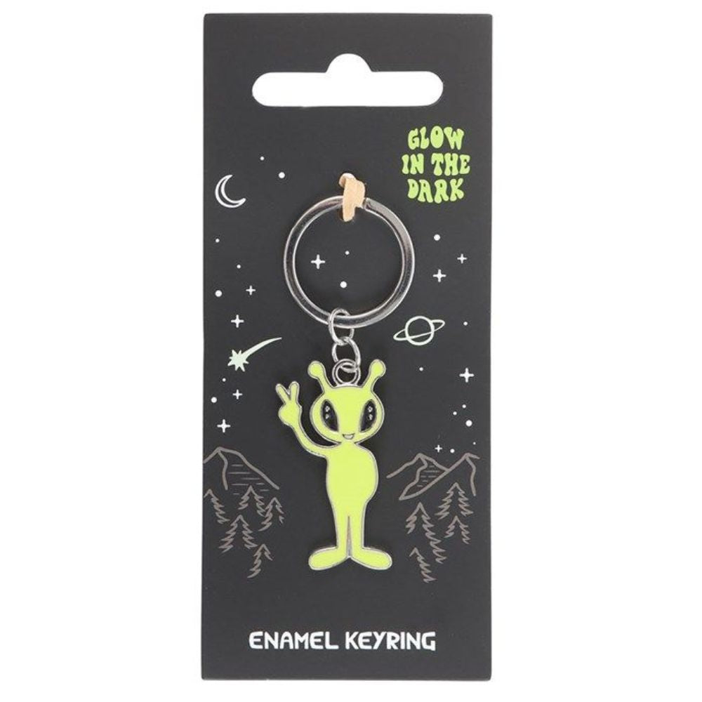 Glow in the Dark Alien Keyring