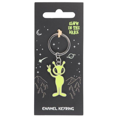 Glow in the Dark Alien Keyring