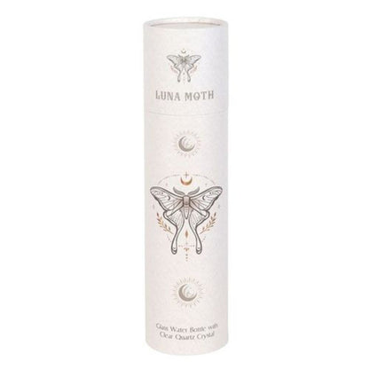 Glass Water Bottle - Luna Moth