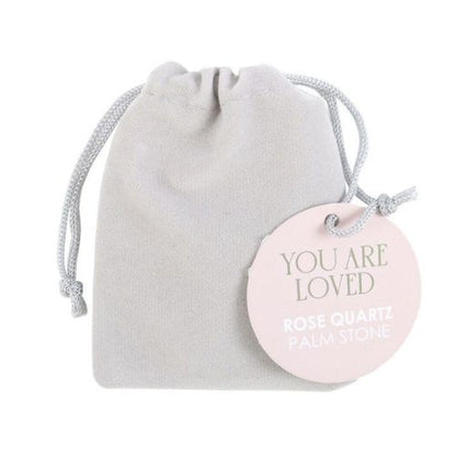'You Are Loved Rose'  Palm Stone