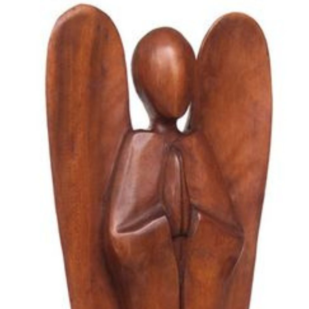 Natural Acacia Wood Angel