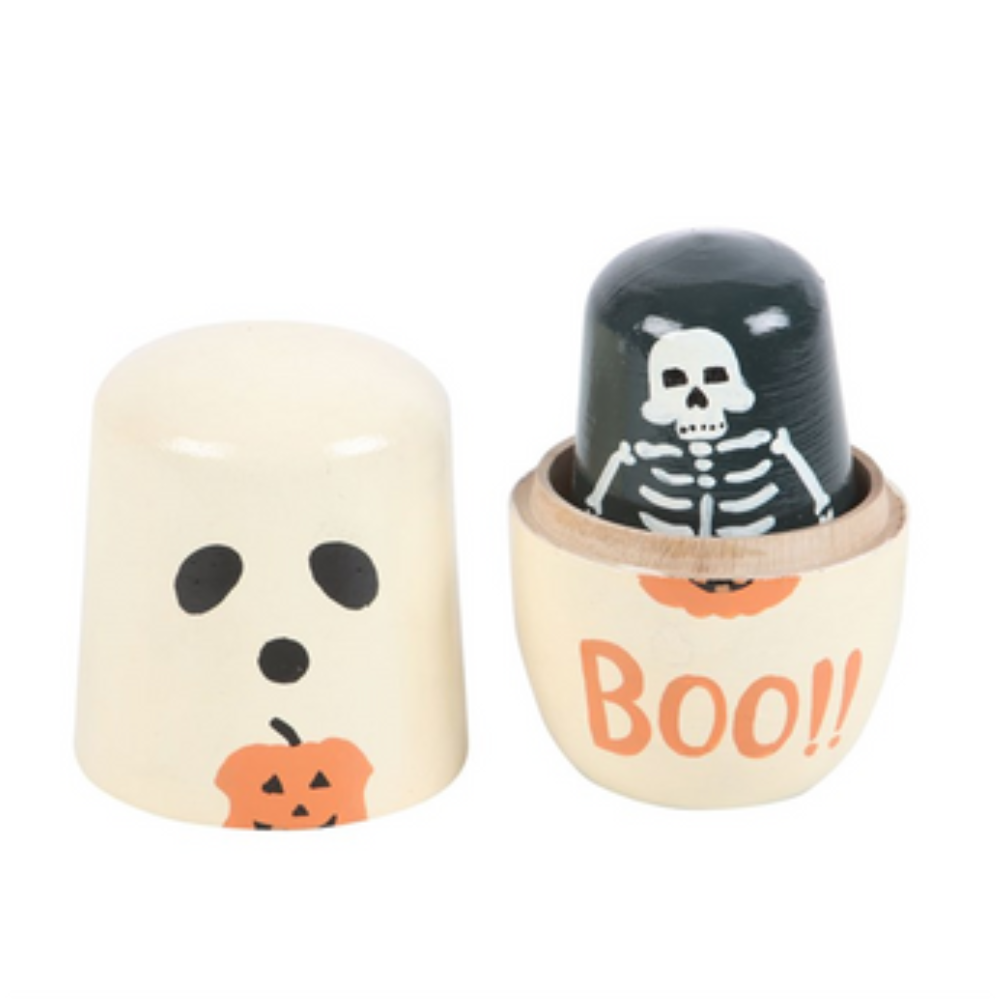 Halloween Inspired - Wooden Nesting Doll Set