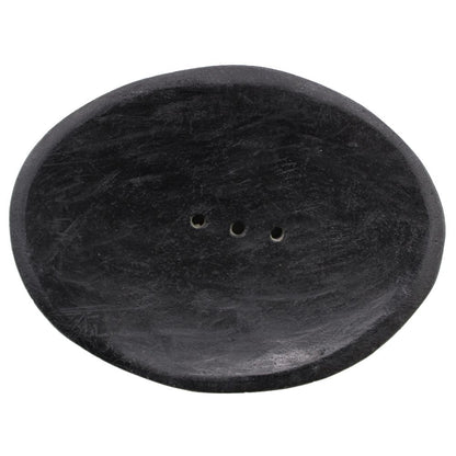 Oval Black Marble Soap Dish