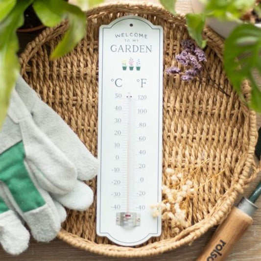 Welcome to My Garden -  Wall Thermometer