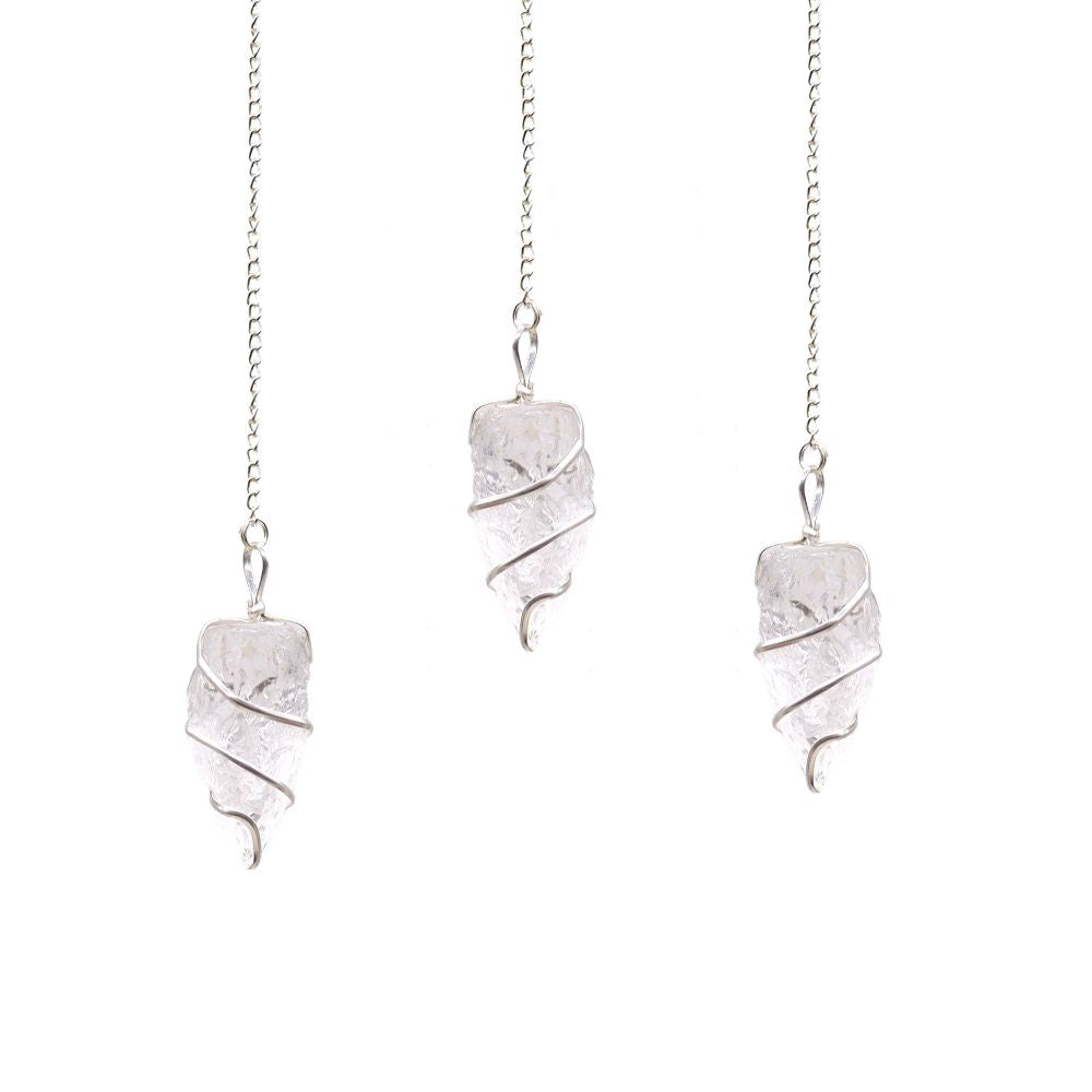 Raw Gemstone Pendulum