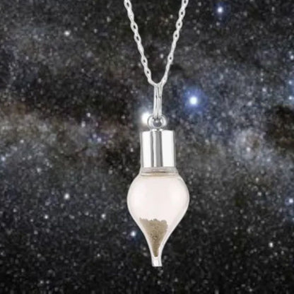 Sterling Silver - The Martian Tear: a celestial Pendant