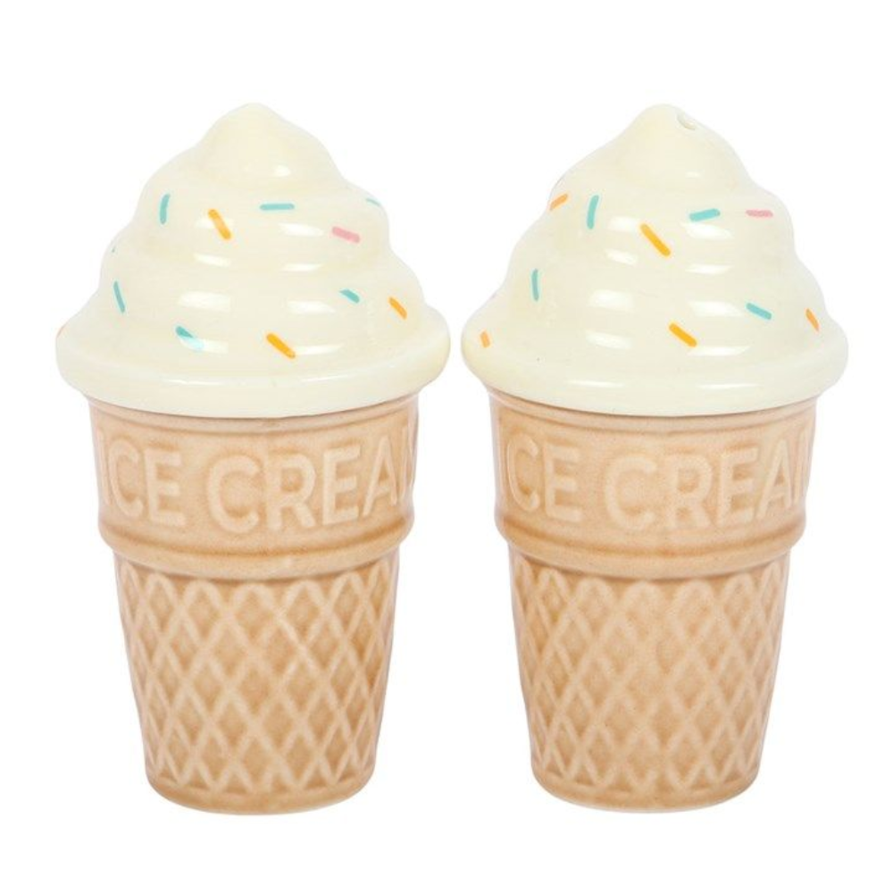 Ice Cream Cone Salt and Pepper Shakers
