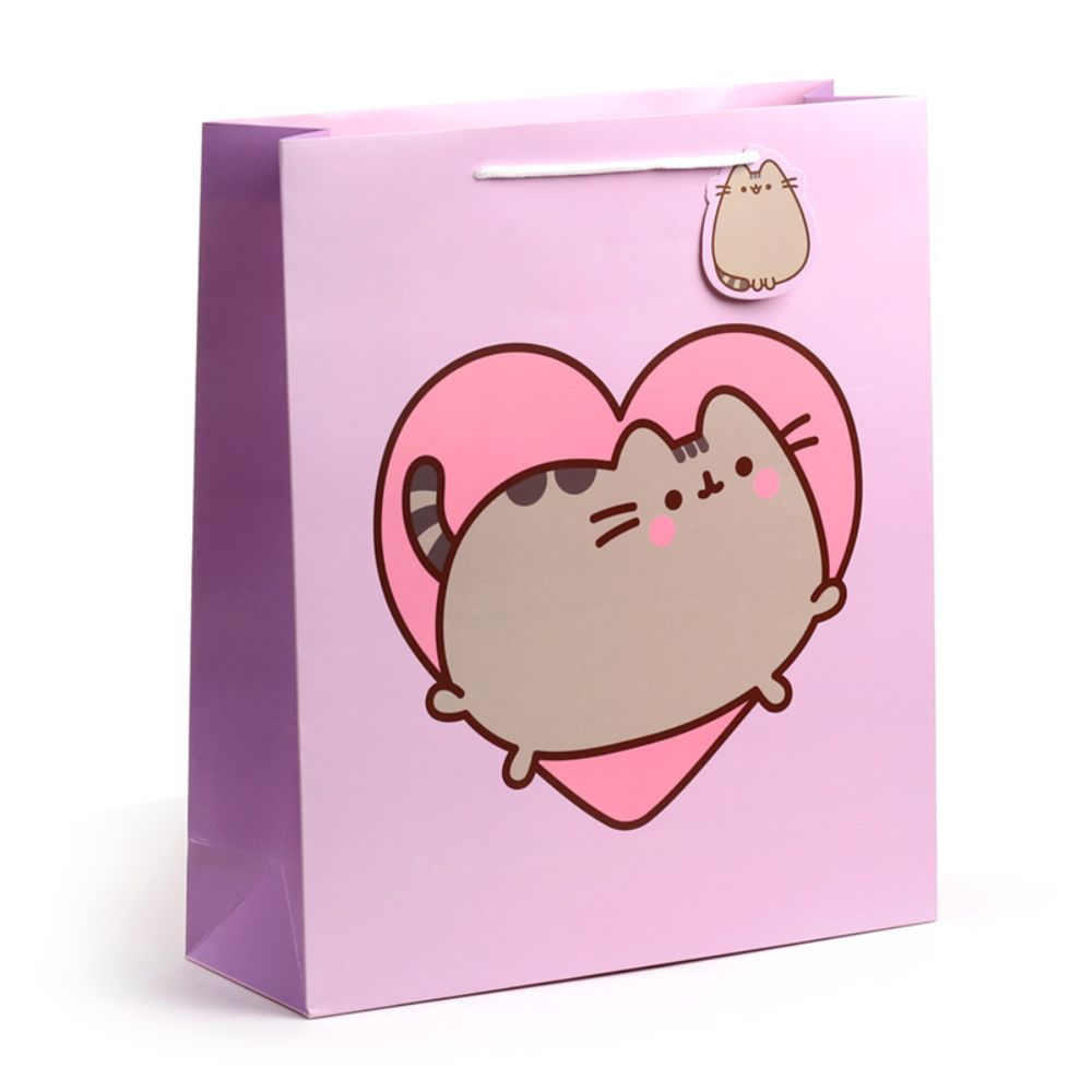 Gift Bag - Pusheen the Cat heart