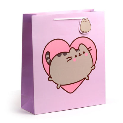 Gift Bag - Pusheen the Cat heart