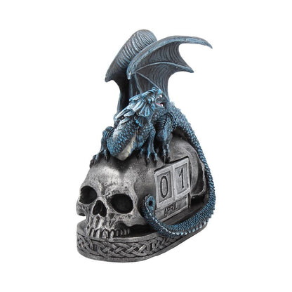 Blue Dragon and Skulls Gothic Calendar