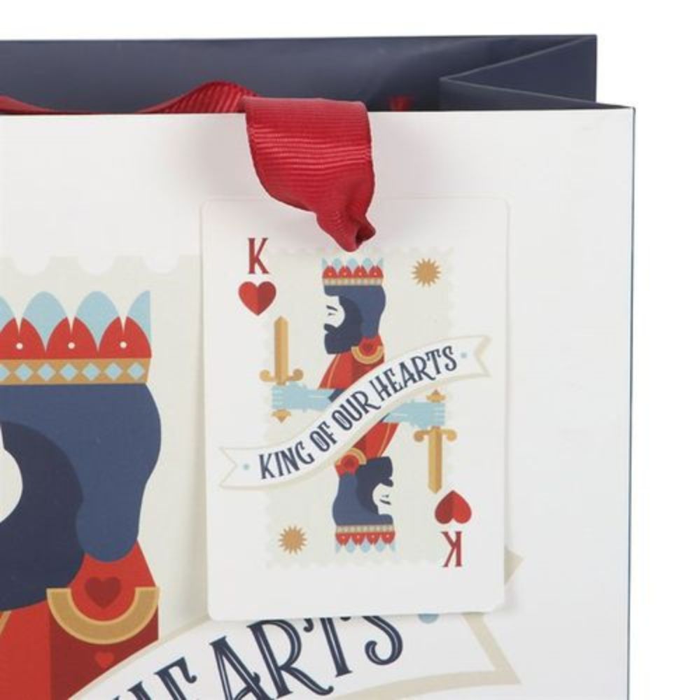 King of Our Hearts Playing Card Gift Bag