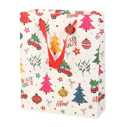 Nostalgic Christmas Print Gift Bag
