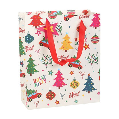 Nostalgic Christmas Print Gift Bag