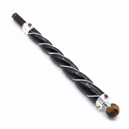 Handcrafted Teakwood Crystal Wand