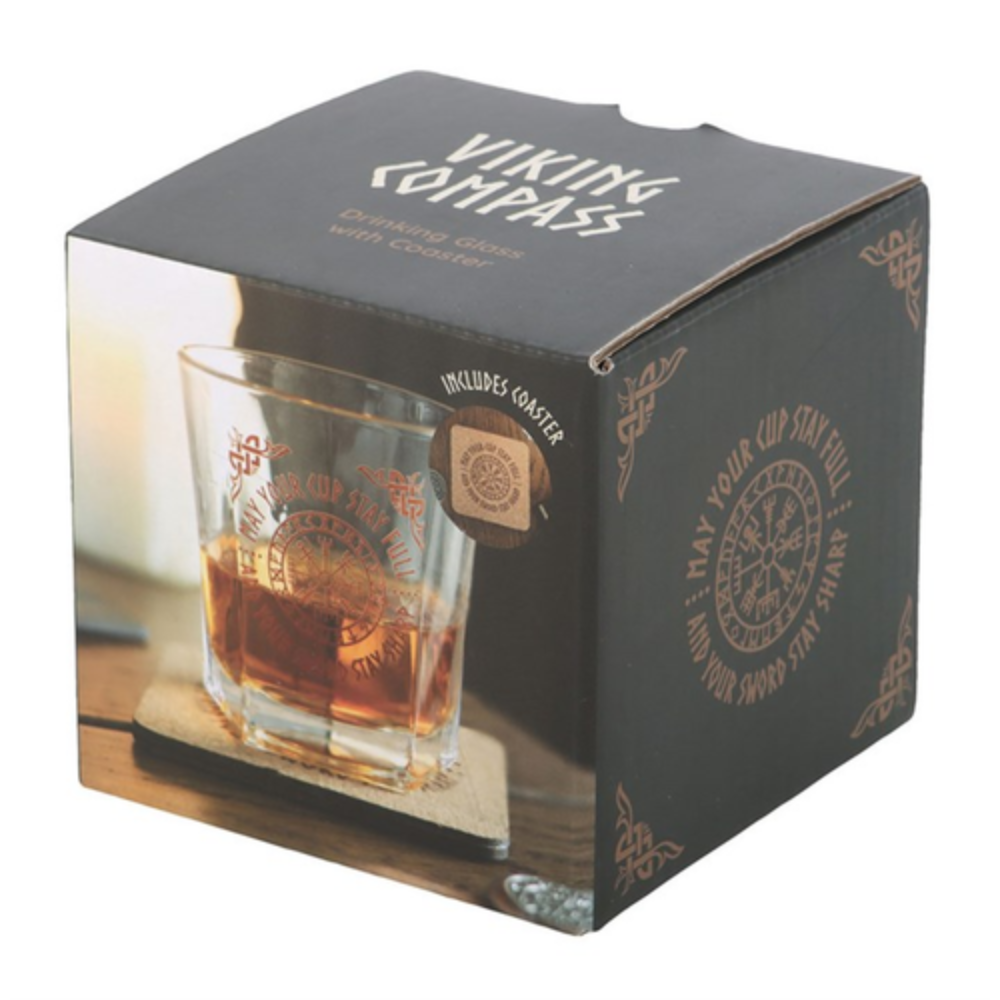 Compass of the North – Vegvísir Lowball Glass