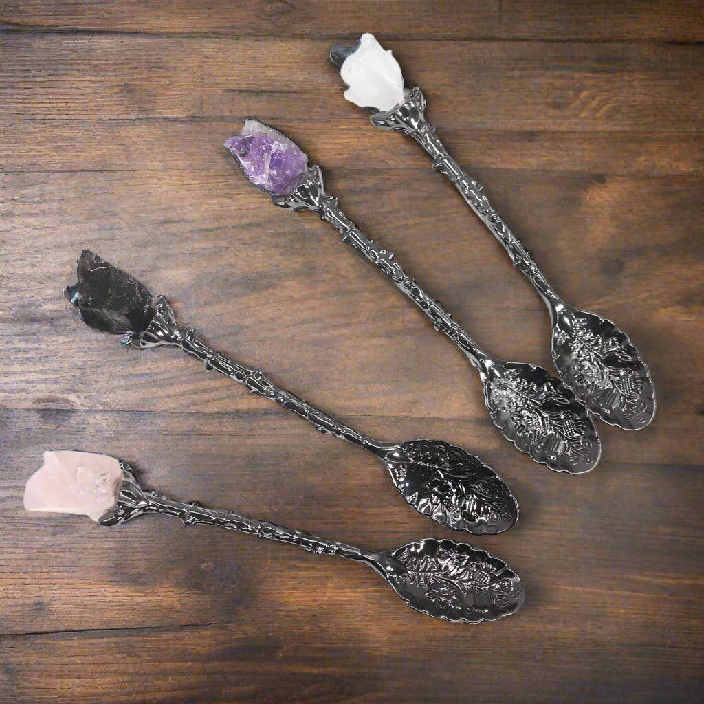 Ancient Witch Gemstone Spoons Gift Set