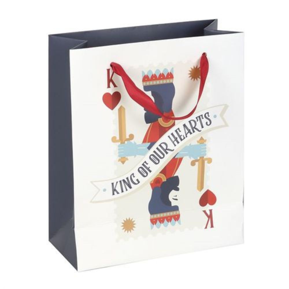 King of Our Hearts Playing Card Gift Bag