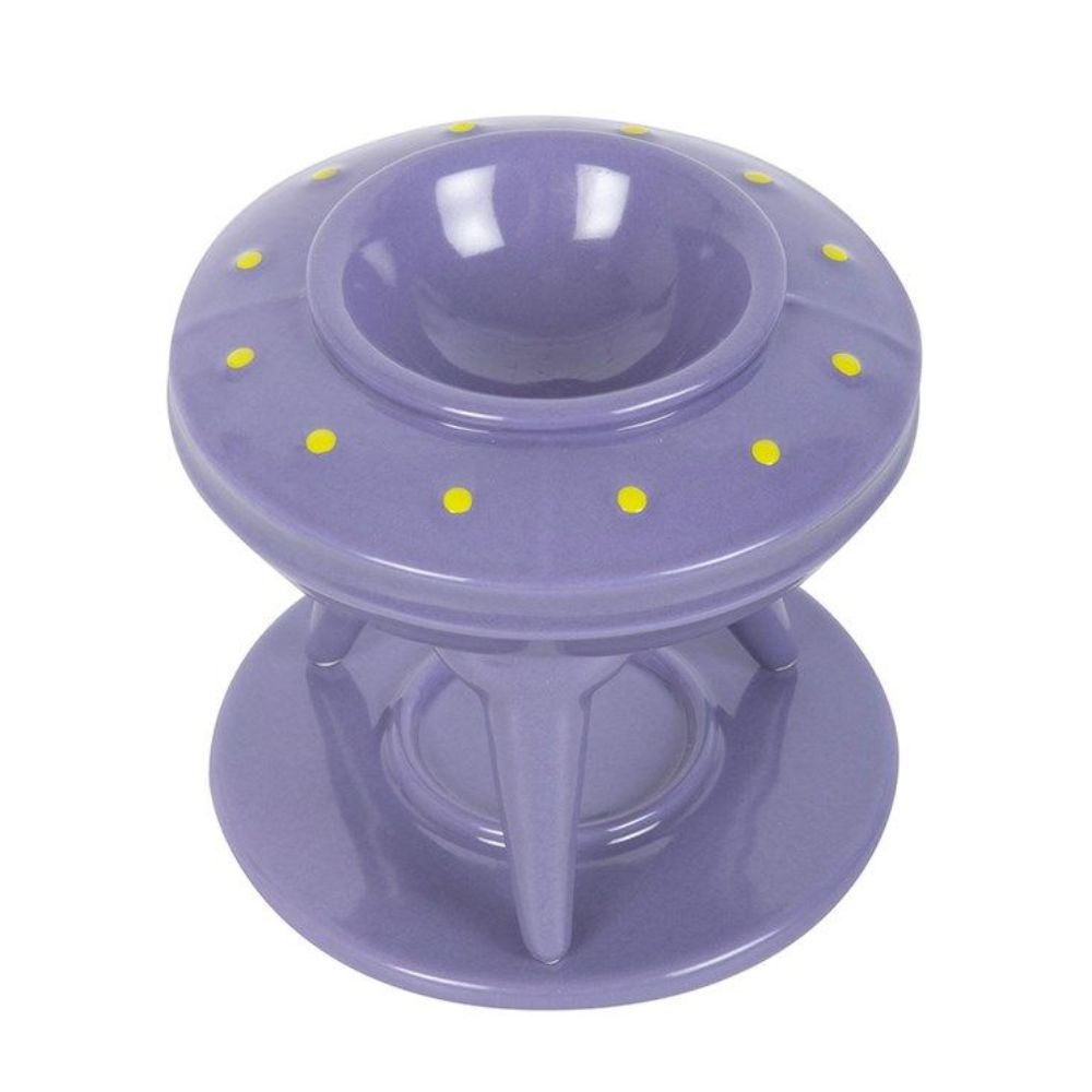 UFO Wax Burner with Lime Alien Wax Melt