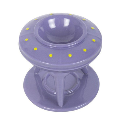 UFO Wax Burner with Lime Alien Wax Melt