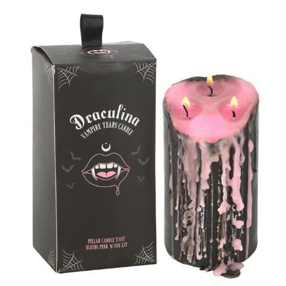 Pink Vampire Tears Pillar Candle