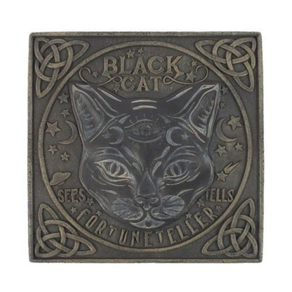 Black Cat Fortune Teller Sign